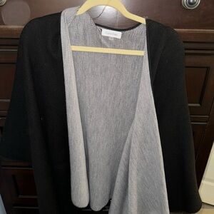 Calvin Klein Black and Gray Women's Sweater